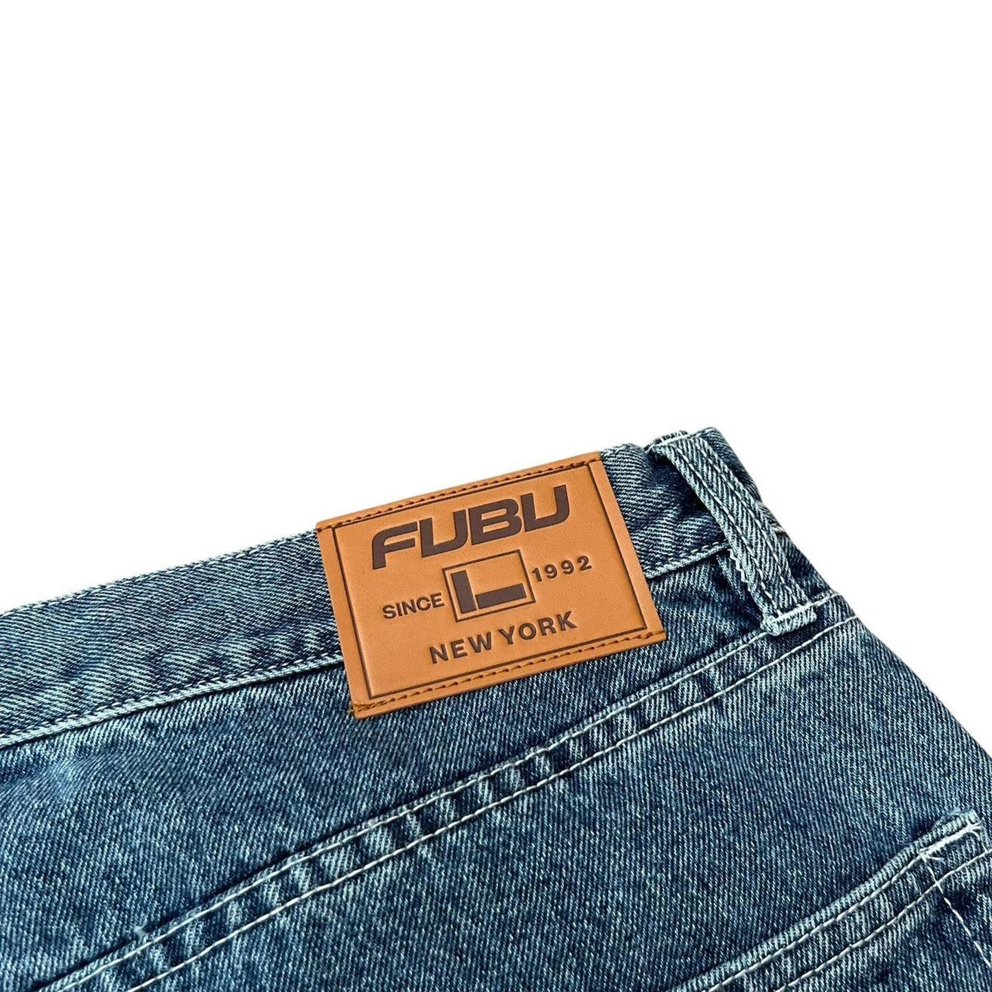 Fubu Baggy Wide-Leg Blue Jeans