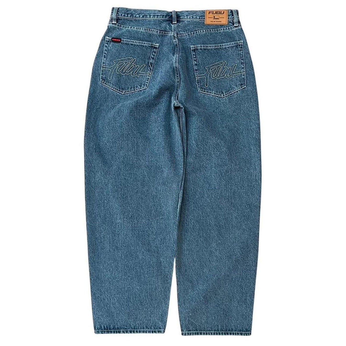 Fubu Baggy Wide-Leg Blue Jeans