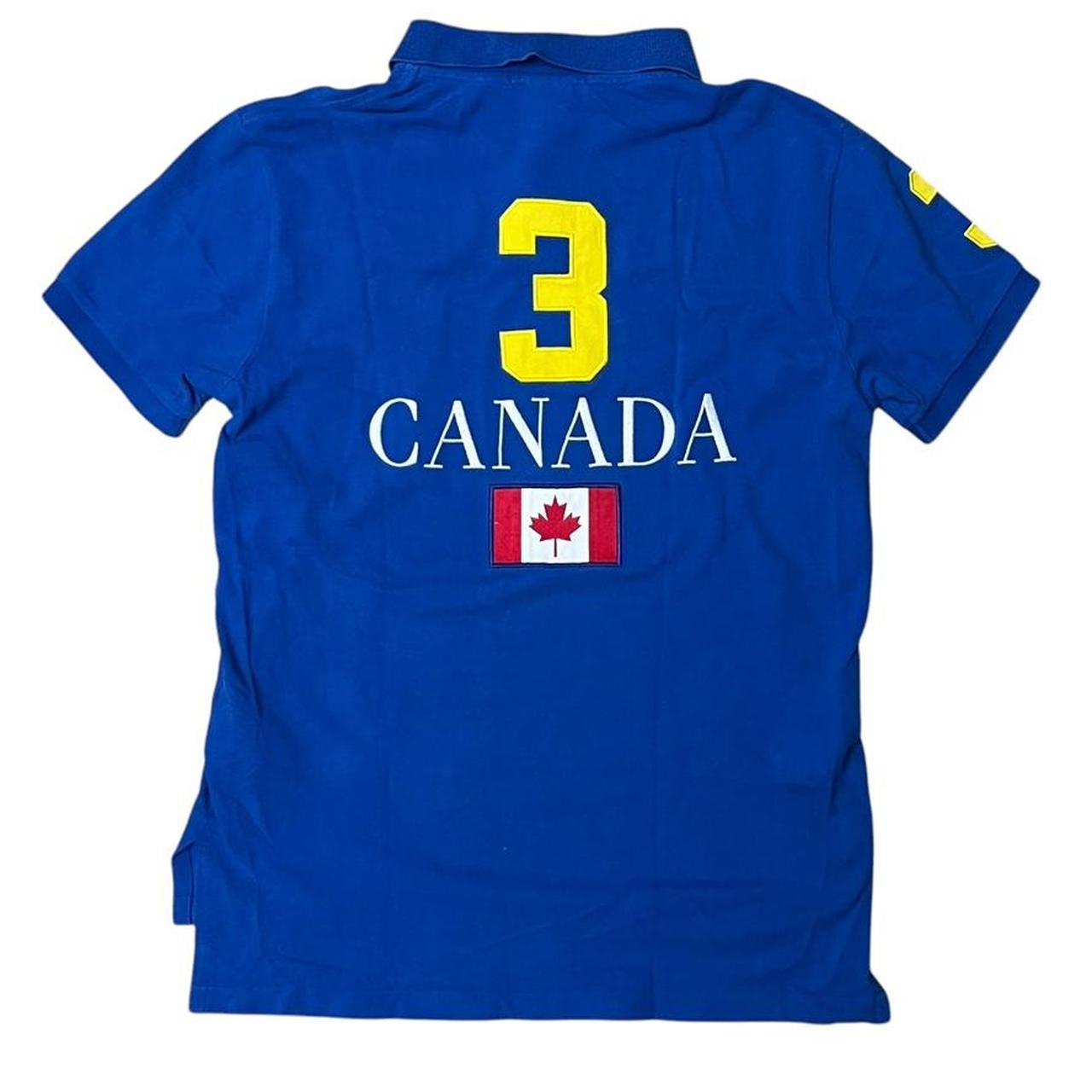Ralph Lauren Big Pony Canada Blue Polo Shirt