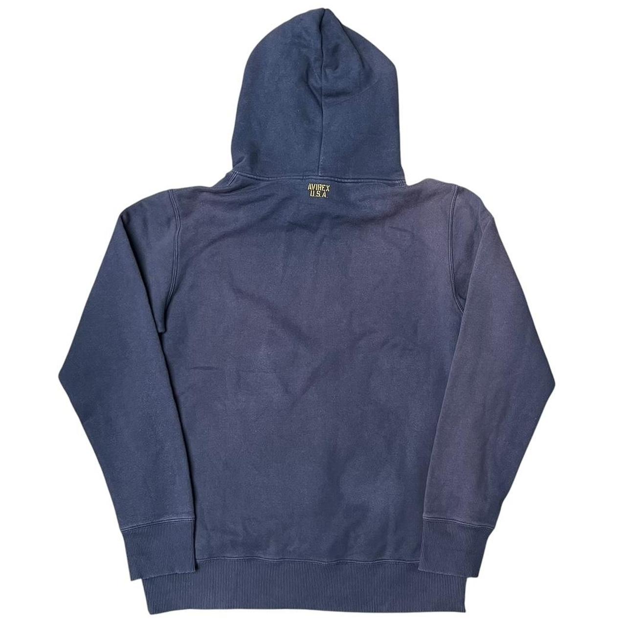 Avirex Spellout Hoodie Blue Yellow