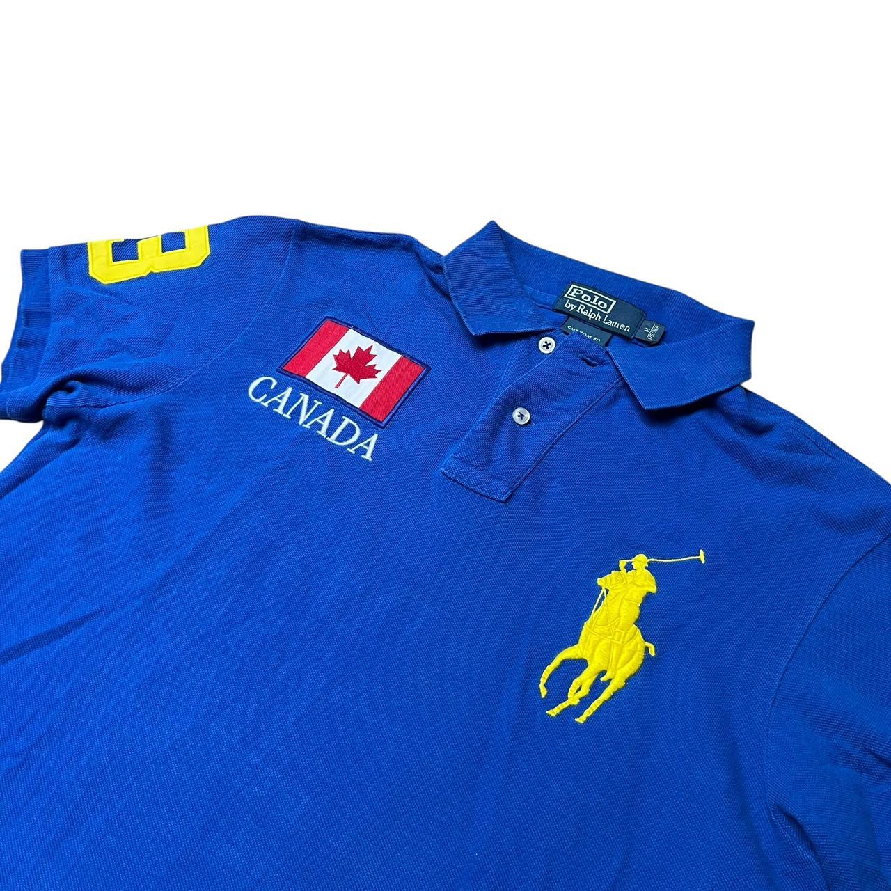 Ralph Lauren Big Pony Canada Blue Polo Shirt