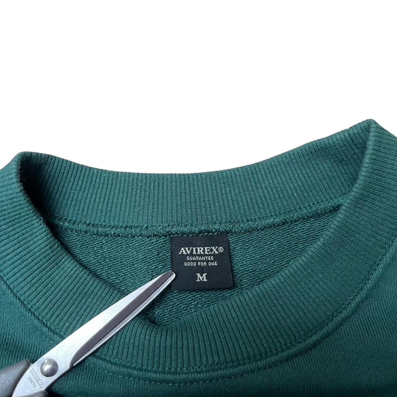 Avirex Spellout Stitch Crewneck Jumper Green
