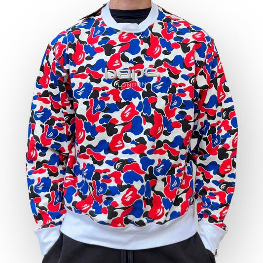 Bape Carhartt Jumper Red Blue White