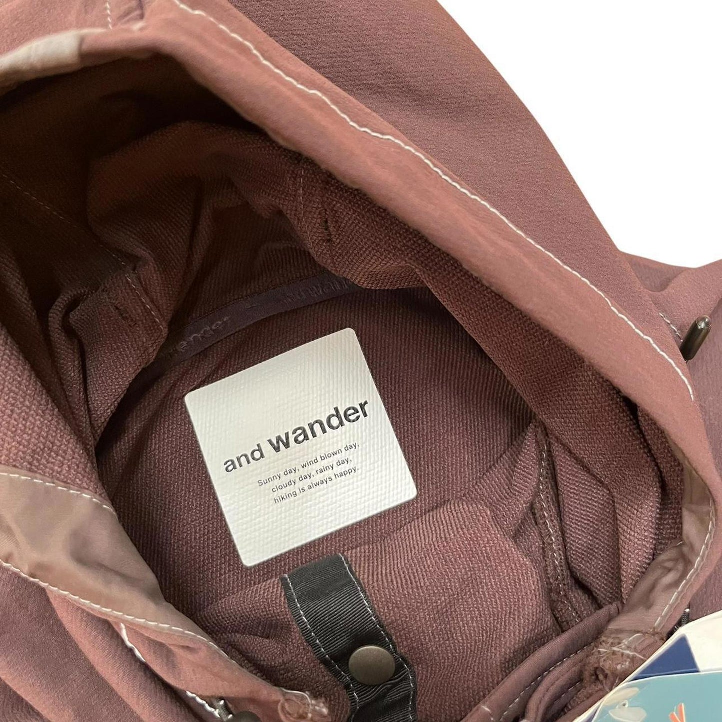 And Wander Pertex Lightweight Activewear Jacket Burgundy