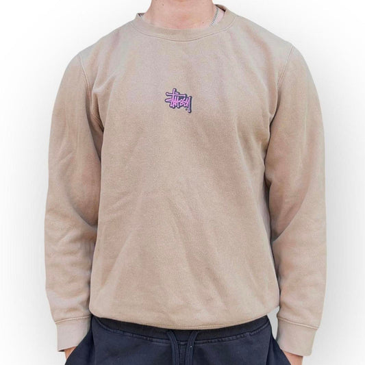Stussy Sweatshirt Brown Pink Logo