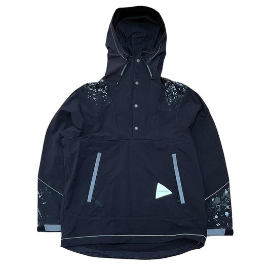And Wander Pertex Lightweight Paint-splatter Activewear Jacket