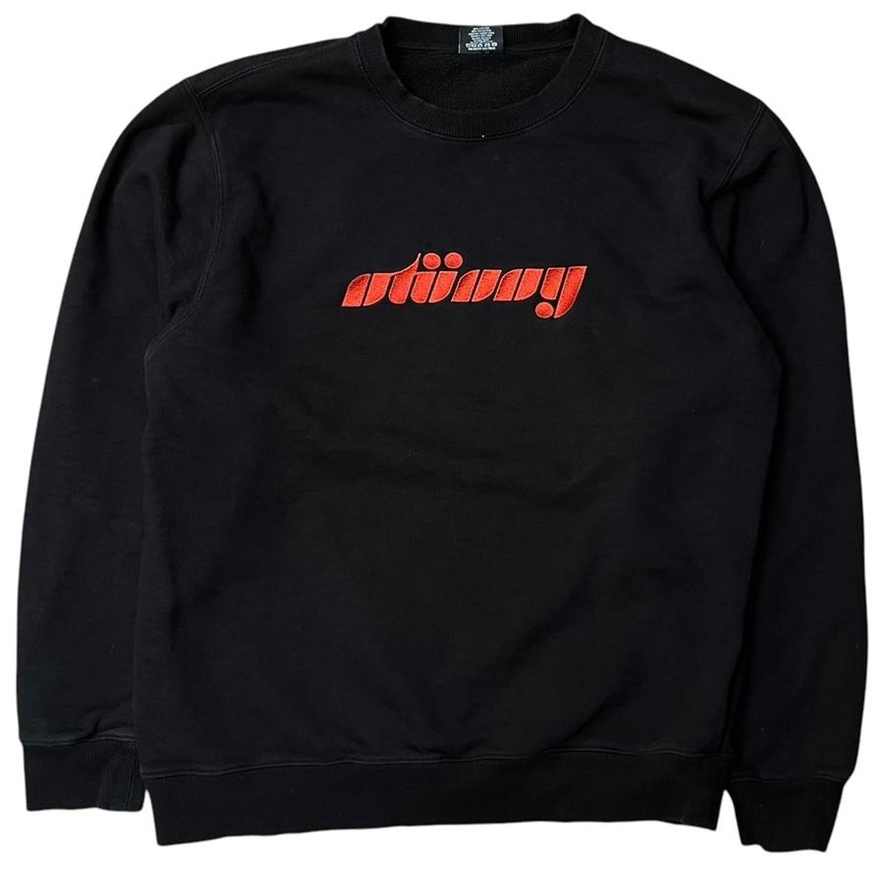 Stussy Embroidered Sweatshirt Red Black