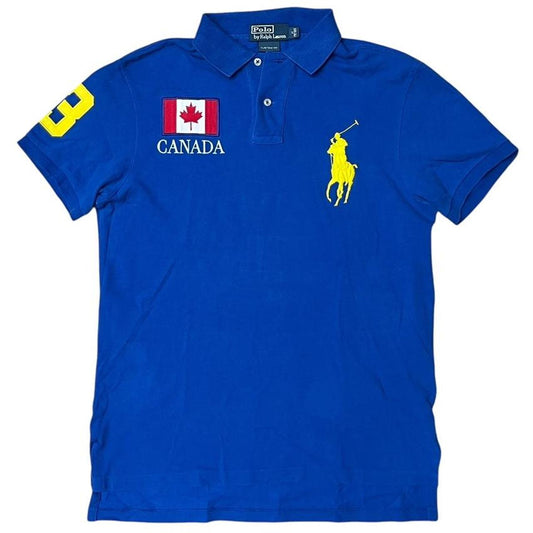 Ralph Lauren Big Pony Canada Blue Polo Shirt