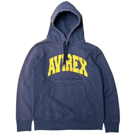 Avirex Spellout Hoodie Blue Yellow